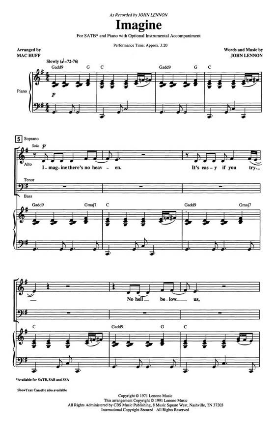 【Imagine】SATB 【Imagine】SATB