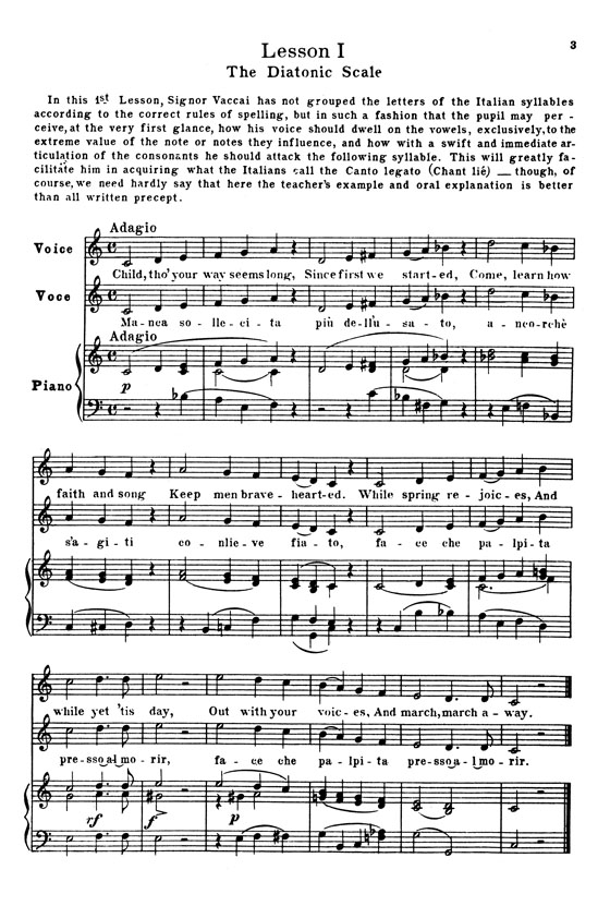 Vaccai【Practical Method】for Soprano or Tenor Vaccai【Practical Method】for Soprano or Tenor