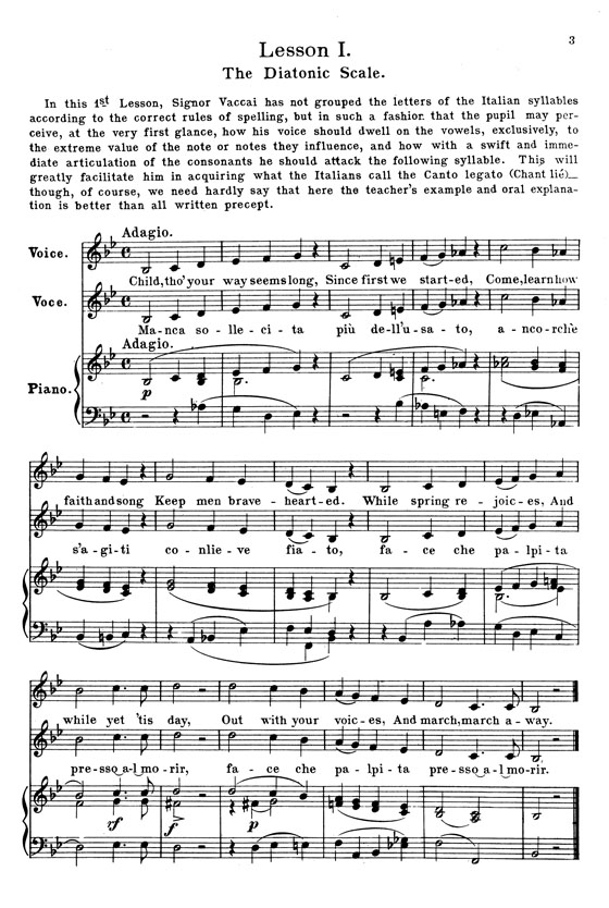 Vaccai【Practical Method】for Mezzo-Soprano Vaccai【Practical Method】for Mezzo-Soprano