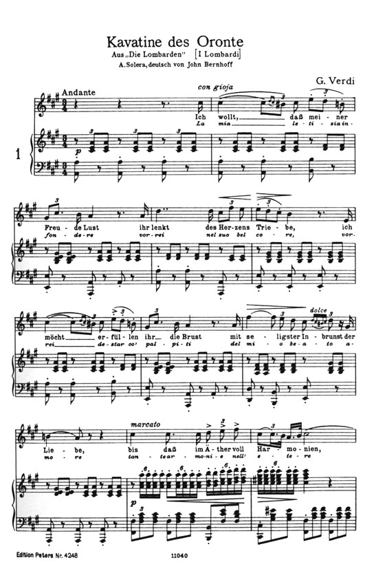 Verdi【Opern-Arien】Tenor Verdi【Opern-Arien】Tenor