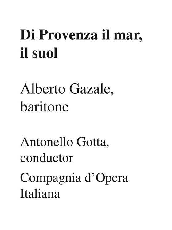 Cantolopera : Verdi【CD+樂譜】Arie per Baritono／Arias for Baritone