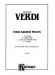 Verdi【Four Sacred Pieces】for Chorus with Piano Accompaniment Verdi【Four Sacred Pieces】for Chorus with Piano Accompaniment