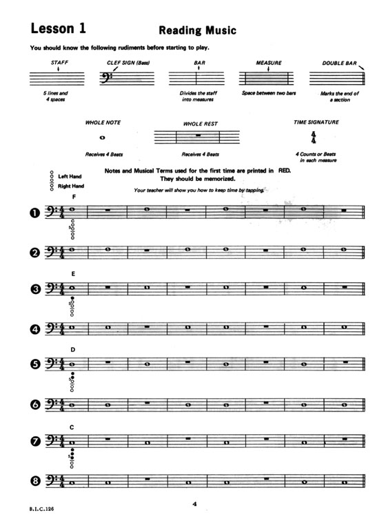 Student Instrumental Course【Bassoon Student】Level One (Elementary)