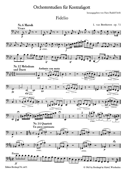 Orchesterstudien für Kontrafagott Orchesterstudien für Kontrafagott