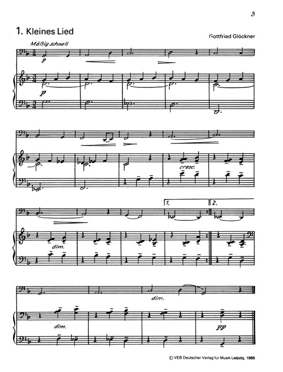 Leichte Stücke für Fagott und Klavier Leichte Stücke für Fagott und Klavier