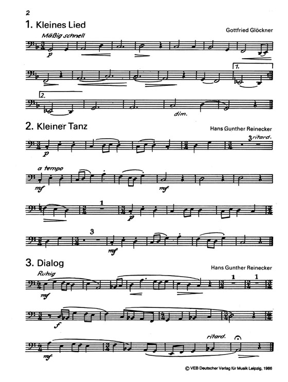 Leichte Stücke für Fagott und Klavier Leichte Stücke für Fagott und Klavier