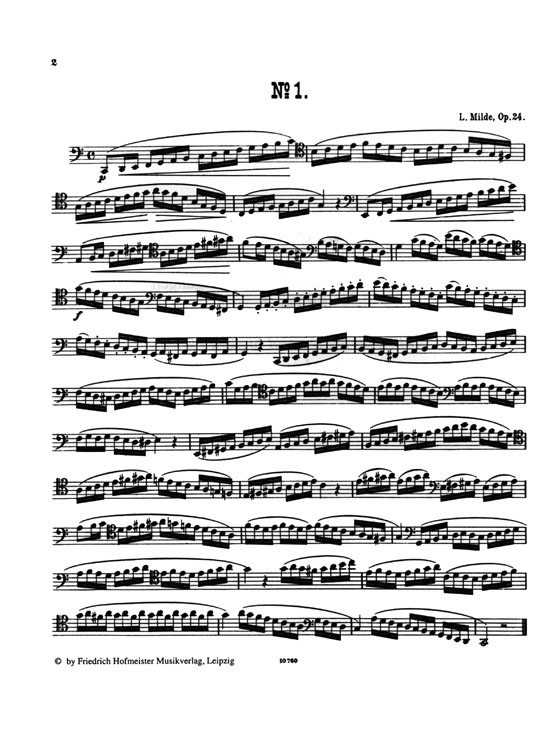 Ludwig Milde【Studien,  Op. 24】über Tonleiter-und Akkordzerlegungen für Fagott