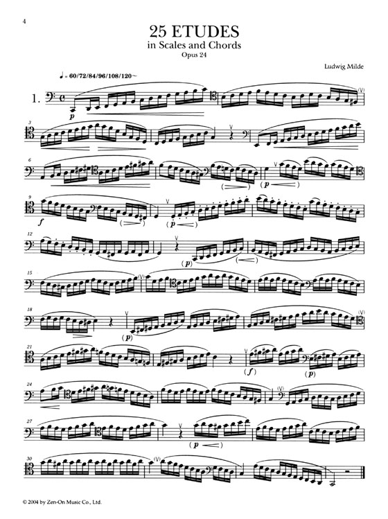 Milde/25 Etudes in Scales and Chords, Op. 24 ミルデ 25のエチュード 作品 24 for Fagott Milde/25 Etudes in Scales and Chords, Op. 24 ミルデ 25のエチュード 作品 24 for Fagott
