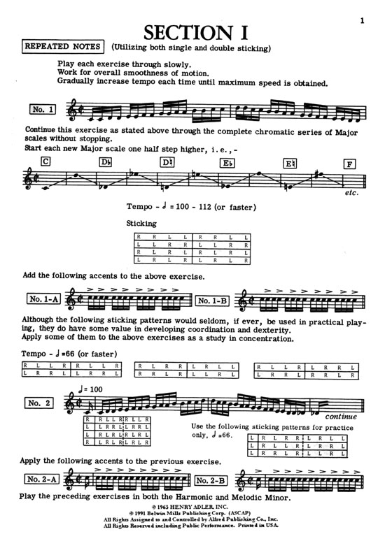 Bailey【Mental and Manual Calisthenics】for The Modern Mallet Player