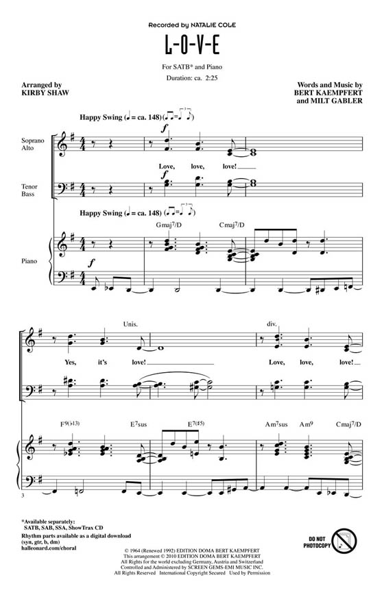 【L-O-V-E】SATB