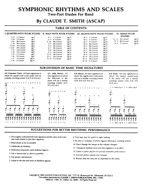 Mallet Percussion【Symphonic Rhythms & Scales】Two-Part Etudes for Band and Orchestra