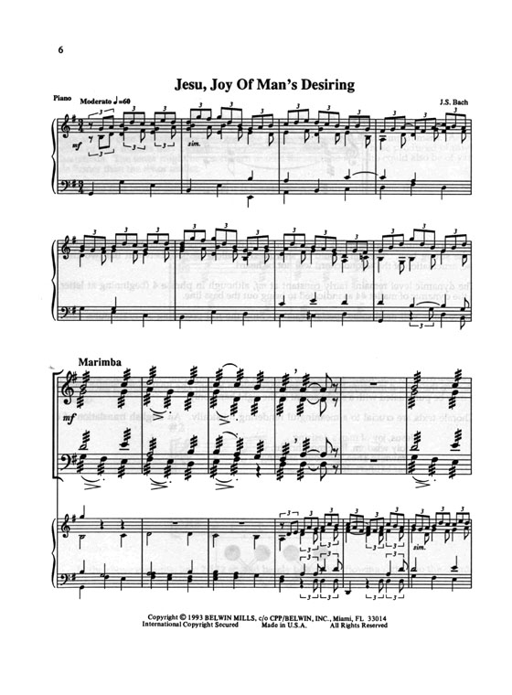 Marimba : 7 Bach Chorales