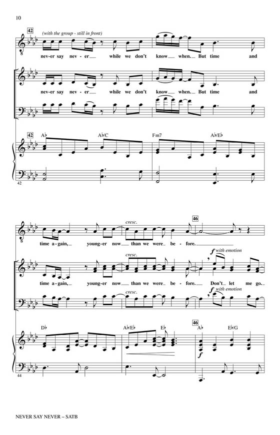 【Never Say Never】SATB 【Never Say Never】SATB