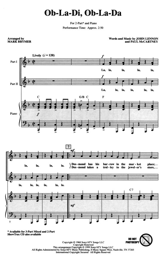 【Ob-La-Di, Ob-La-Di】2-Part 【Ob-La-Di, Ob-La-Di】2-Part