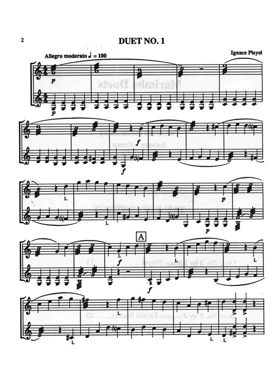 Music of the Masters Series : Marimba Duets , Volume I