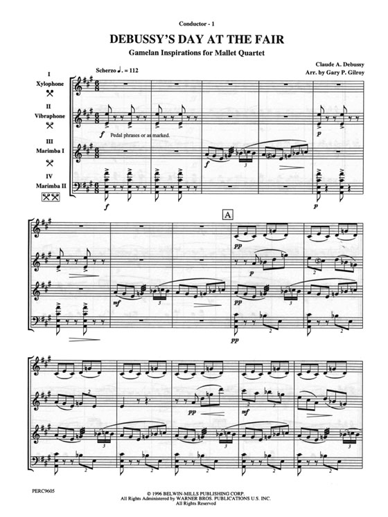 【Debussy's Day at The Fair】Gamelan Inspirations for Mallet Quartet