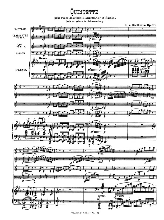Beethoven【Quintet , Op.16】