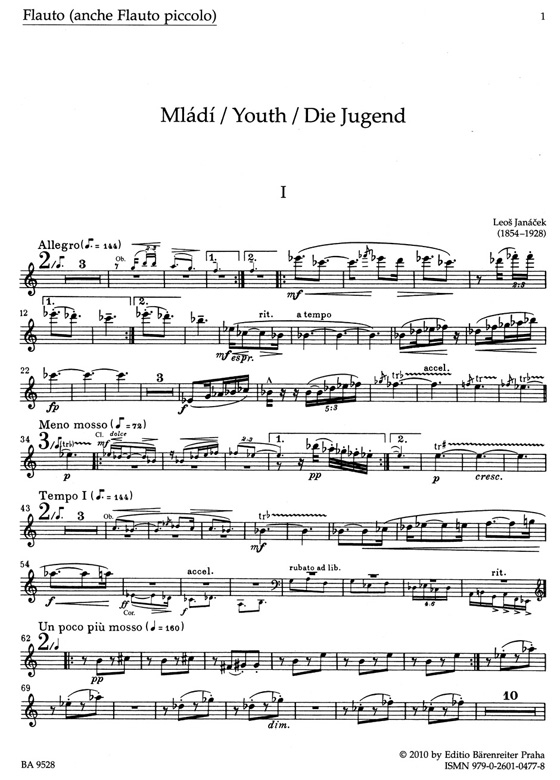 Janacek【Mládí (Youth)】Wind Sextet