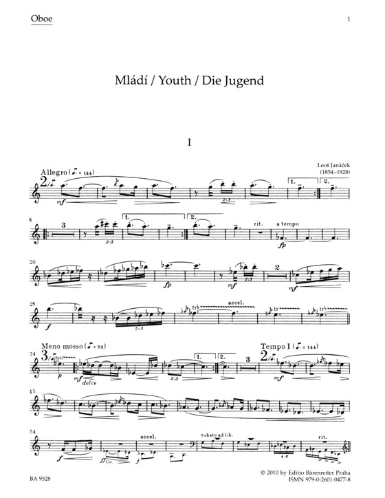 Janacek【Mládí (Youth)】Wind Sextet