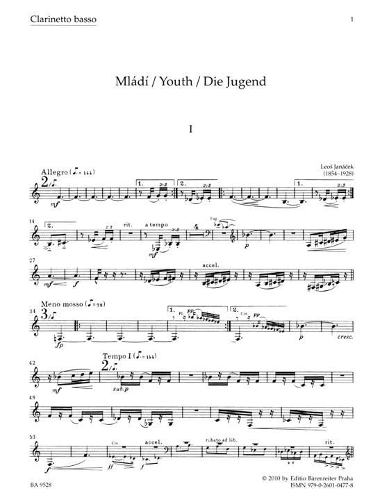 Janacek【Mládí (Youth)】Wind Sextet