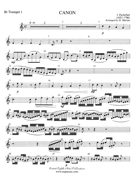 Johann Pachelbel【Canon】for Brass Quartet