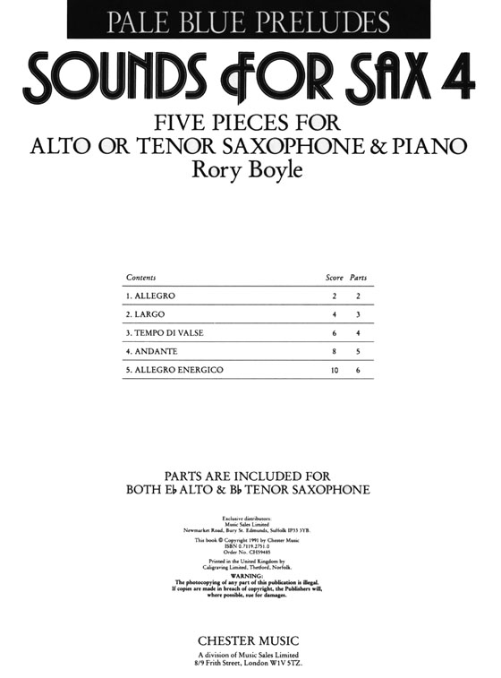 Sounds for Sax 4 (Rory Boyle)