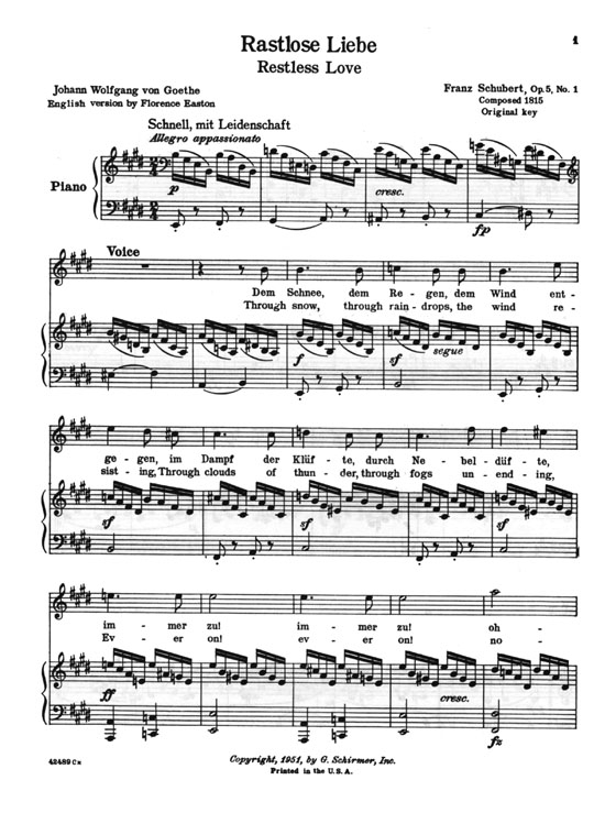 【Fifty Selected Songs】by Schubert, Schumann, Brahms, Wolf, and Strauss for High Voice 【Fifty Selected Songs】by Schubert, Schumann, Brahms, Wolf, and Strauss for High Voice