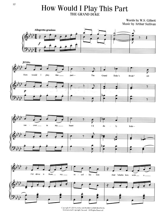 Gilbert & Sullivan for Singers【CD+樂譜】Soprano