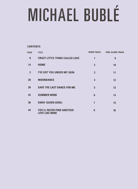 Michael Buble【CD+樂譜】Hal Leonard Pro Vocal‧Songbook & CD , Volume 27 Michael Buble【CD+樂譜】Hal Leonard Pro Vocal‧Songbook & CD , Volume 27