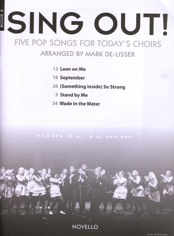 Sing Out! Five Pop Songs for Today's Choirs , Book 2【CD+樂譜】