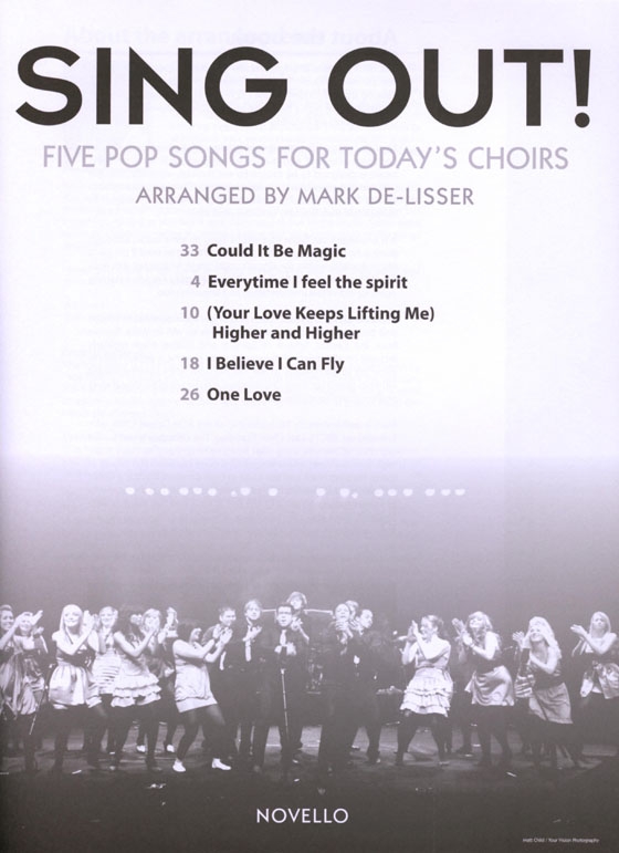 Sing Out! Five Pop Songs for Today's Choirs【CD+樂譜】