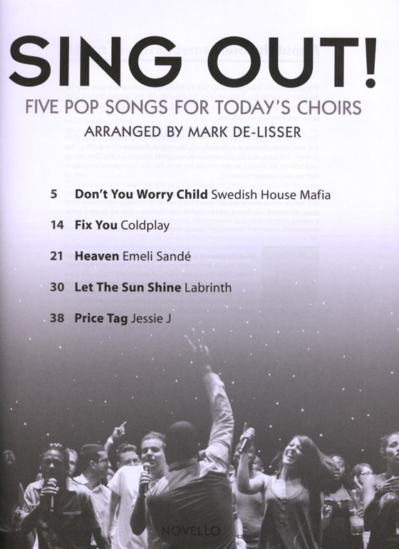 Sing Out! Five Modern Pop Songs for Today's Choirs【CD+樂譜】