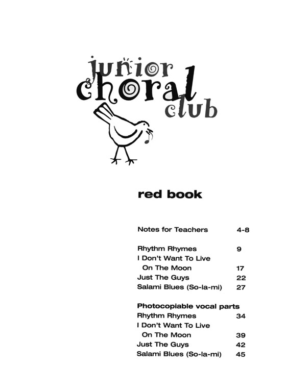 Junior Choral Club【CD+樂譜】Red Book
