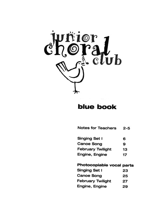 Junior Choral Club【CD+樂譜】Blue Book