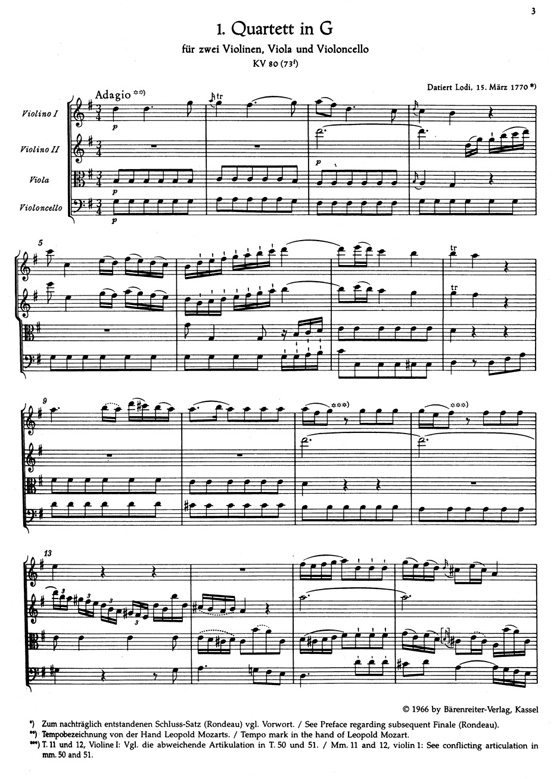 Mozart : Die dreizehn frühen Streichquartette/The Thirteen Early String Quartets Mozart : Die dreizehn frühen Streichquartette/The Thirteen Early String Quartets