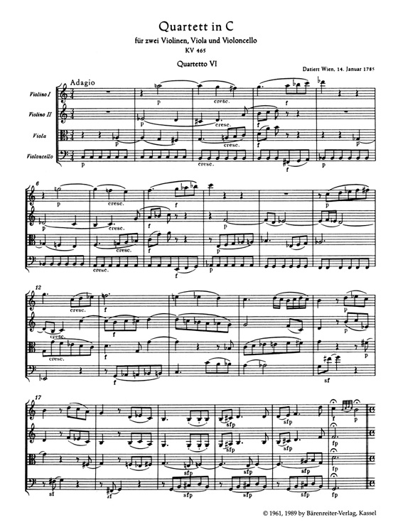 Mozart: Die zehn berühmten Streichquartette／The Ten Celebrated String Quartets