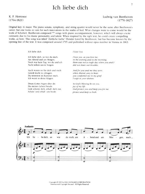 The Lieder Anthology , Low Voice The Lieder Anthology , Low Voice