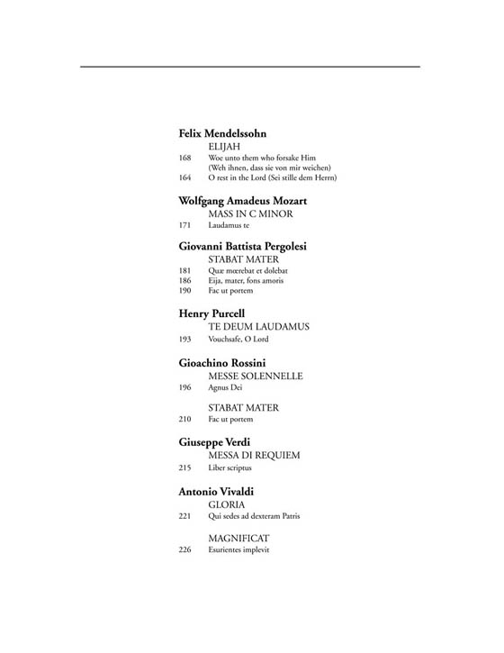 The Oratorio Anthology , Alto/Mezzo-Soprano The Oratorio Anthology , Alto/Mezzo-Soprano