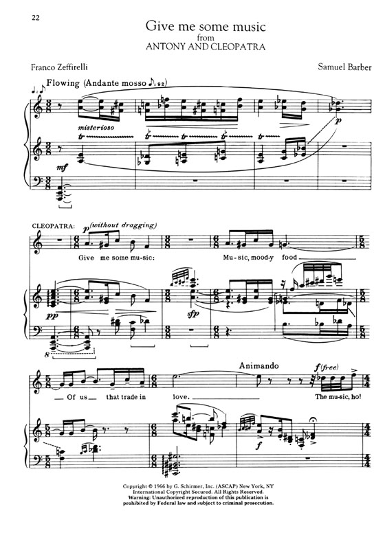 G. Schirmer American Aria Anthology , Soprano