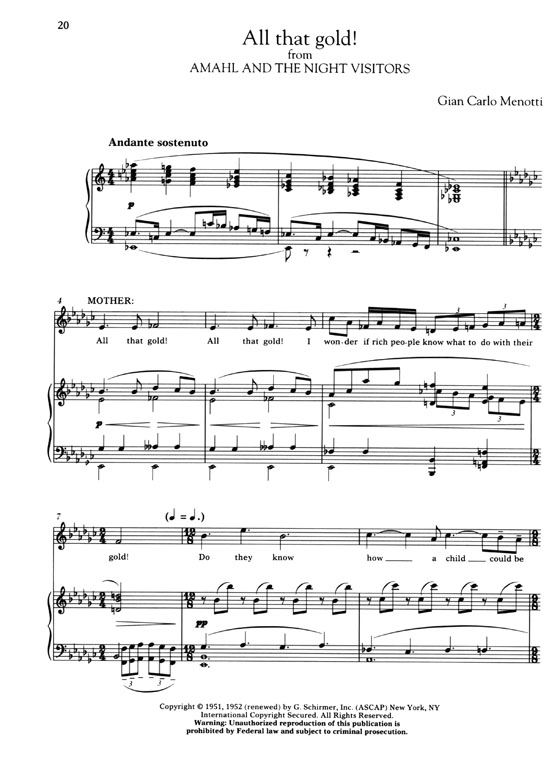 G. Schirmer American Aria Anthology , Mezzo-Soprano