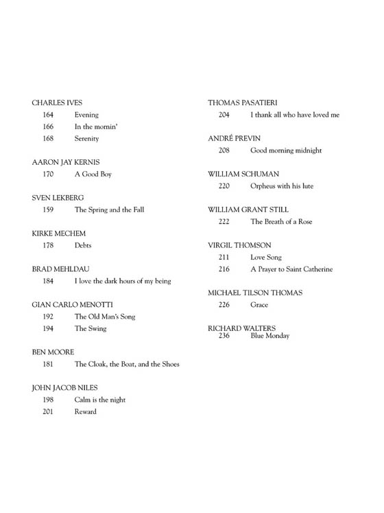 The G. Schirmer Collection of American Art Song , Medium/Low Voice The G. Schirmer Collection of American Art Song , Medium/Low Voice