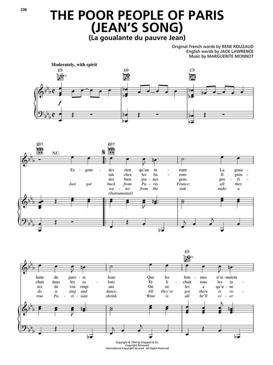 The Big Book of French Songs , Piano‧Vocal‧Guitar The Big Book of French Songs , Piano‧Vocal‧Guitar
