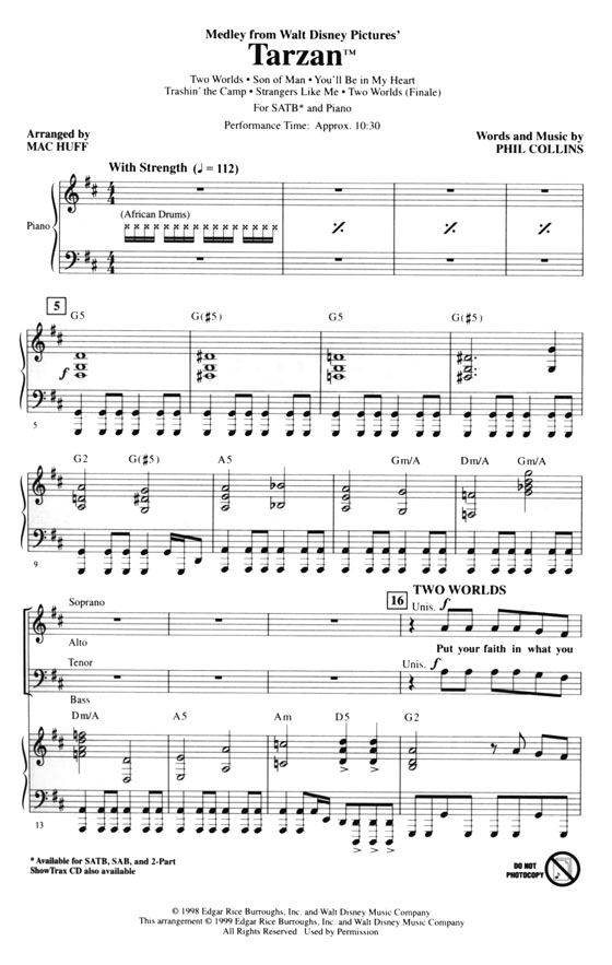 【Tarzan】SATB