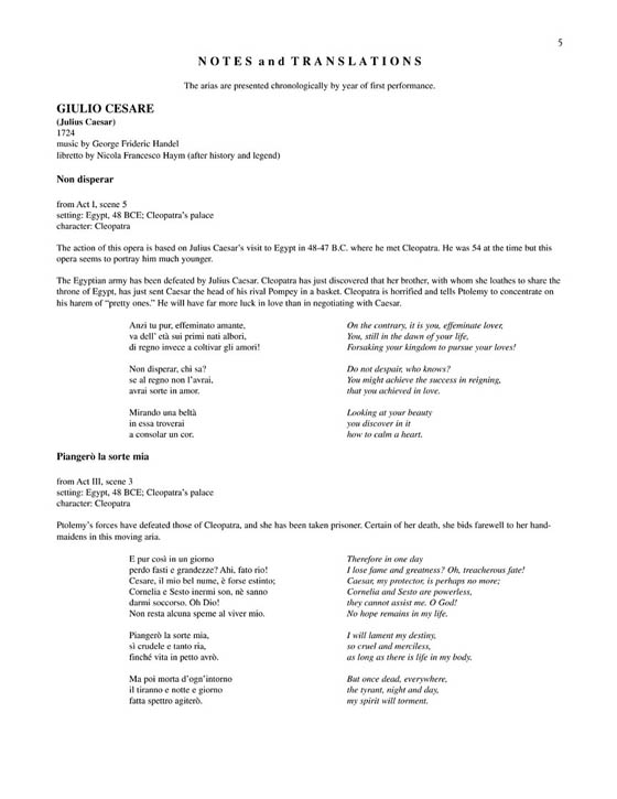 Arias for Soprano , Volume 2 Arias for Soprano , Volume 2