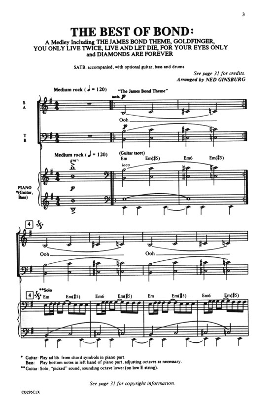 【The Best of Bond】SATB 【The Best of Bond】SATB