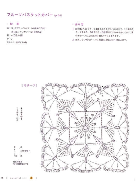 かぎ針であむ!カラフル色のニット小物