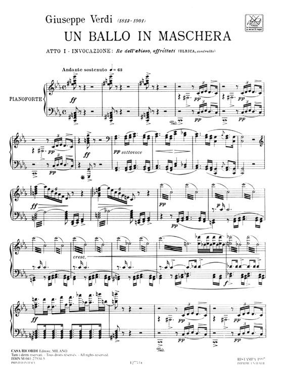 【Celebri Arie D'Opera】per Canto e Pianoforte , Mezzosoprano e Contralto