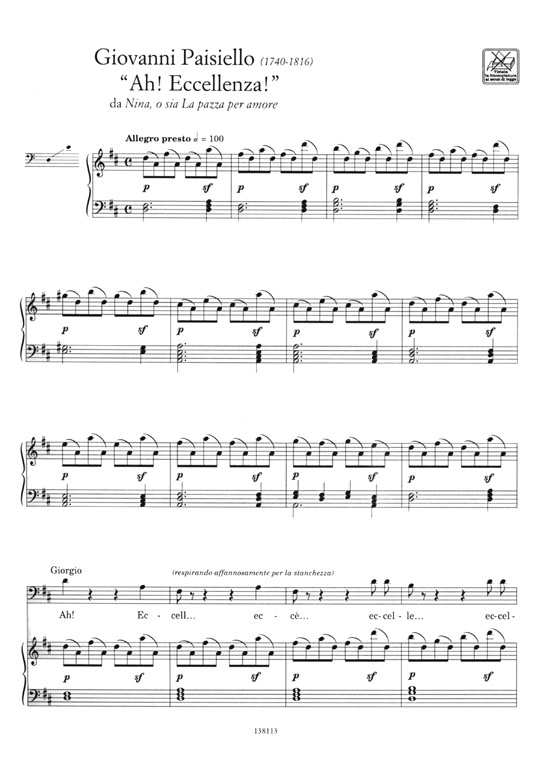 【Grandi Operisti Per Giovani Cantanti】per Baritono 【Grandi Operisti Per Giovani Cantanti】per Baritono