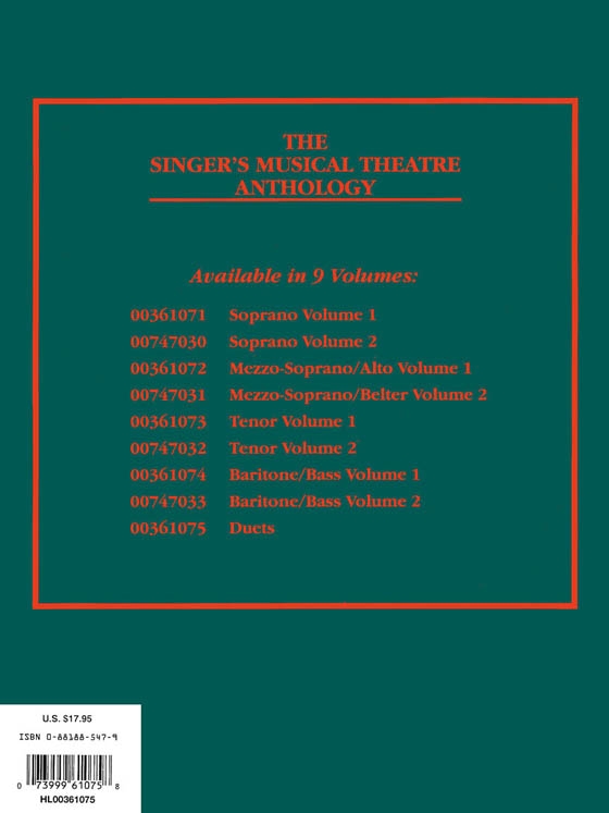 The Singer's Musical Theatre Anthology ,  Duets
