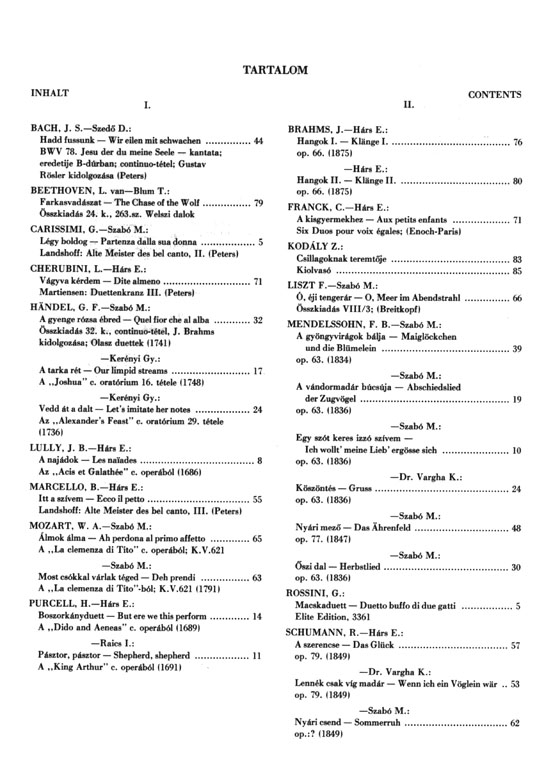 Forrai : Duettek Ⅰ(Duets for Female Voice with Piano Accompaniment) Forrai : Duettek Ⅰ(Duets for Female Voice with Piano Accompaniment)